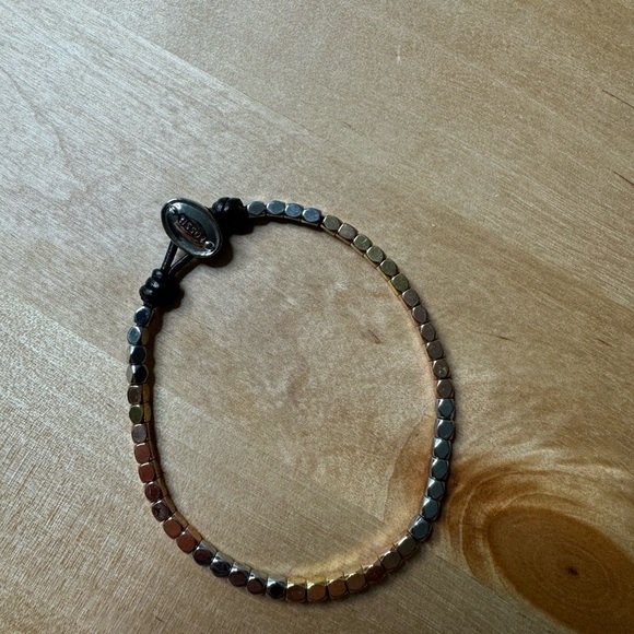 Fossil - Tri Color Beaded and Leather Bracelet - Picture 2 of 2